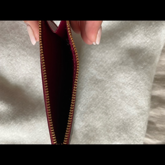 Authentic Louis Vuitton Fuschia monogram canvas zippered card holder wallet - Picture 6 of 7